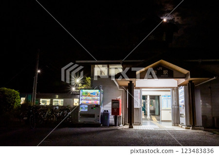[德島線] 夜間停靠在學站的本地火車 123483836