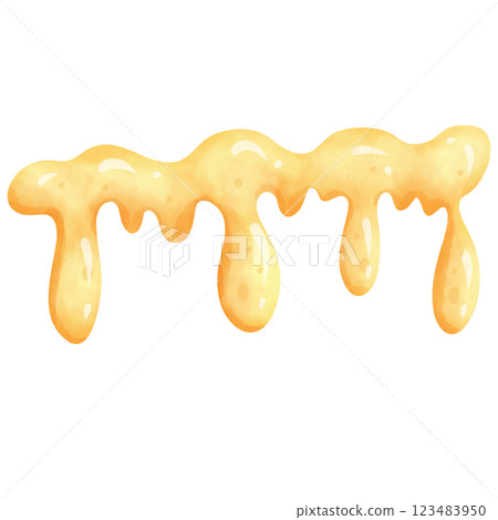 hand painted watercolor honey hand painted watercolor honey 123483950