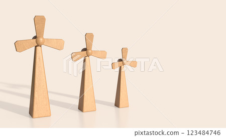 The Windmill for Eco or energy concept 3d Rendering. The Windmill for Eco or energy concept 3d Rendering. 123484746