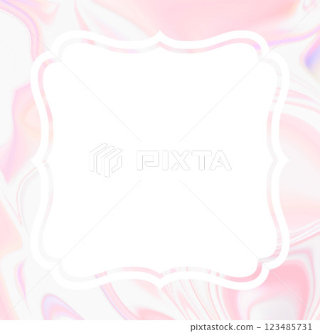Marble pattern gradient frame background illustration in pink and elegant pastel colors 123485731