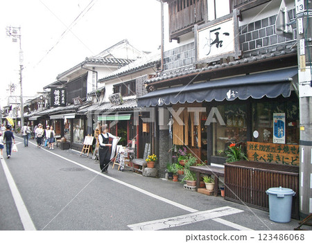 岡山縣倉敷市的烤米餅 123486068