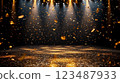 聚光燈照亮的華麗舞台 123487933