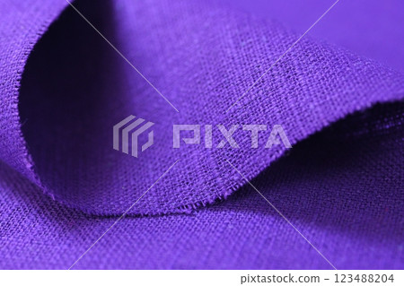 purple hemp viscose natural fabric cloth color, sackcloth rough texture of textile fashion purple hemp viscose natural fabric cloth color, sackcloth rough texture of textile fashion 123488204