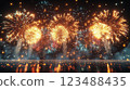 煙花背景 123488435
