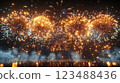 煙花背景 123488436