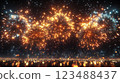 煙花背景 123488437