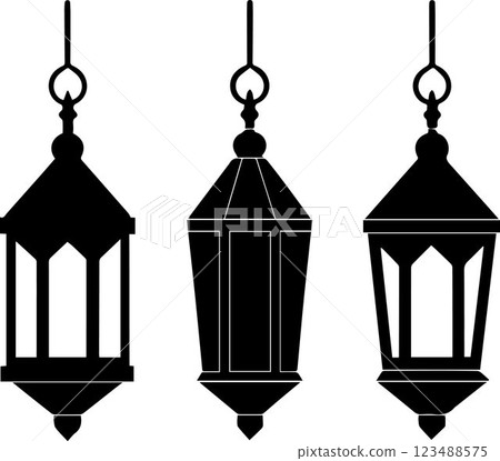 arabic lamp isolated on white background 123488575