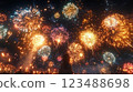 動漫風格煙火背景 123488698