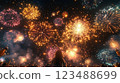動漫風格煙火背景 123488699