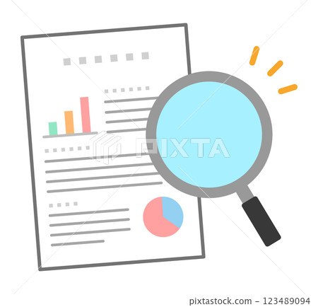 Proposal and magnifying glass Proposal and magnifying glass 123489094