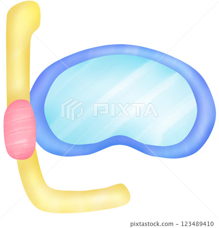 Colorful and Cute Snorkeling Mask 123489410