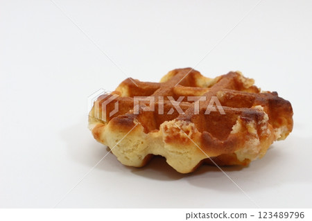 Waffles for breakfast, the beginning of happiness Waffles for breakfast, the beginning of happiness 123489796