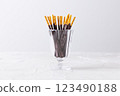 Chocolate sticky sweets 123490188