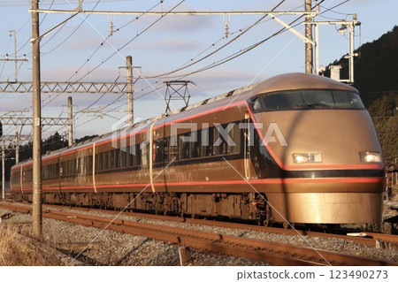 Tobu Railway 100 Series, Nikko Mairi Spacia heading for Asakusa Tobu Railway 100 Series, Nikko Mairi Spacia heading for Asakusa 123490273