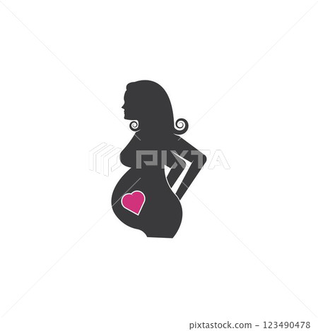 beauty pregnant women vector beauty pregnant women vector 123490478
