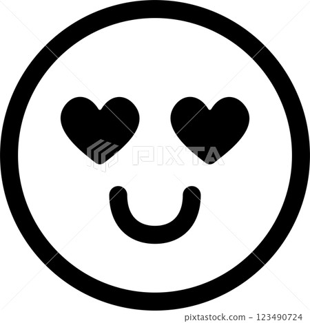 Emoji, emoticons, face, eyes, heart, like, LOVE, icon, decoration, illustration, design, material Emoji, emoticons, face, eyes, heart, like, LOVE, icon, decoration, illustration, design, material 123490724