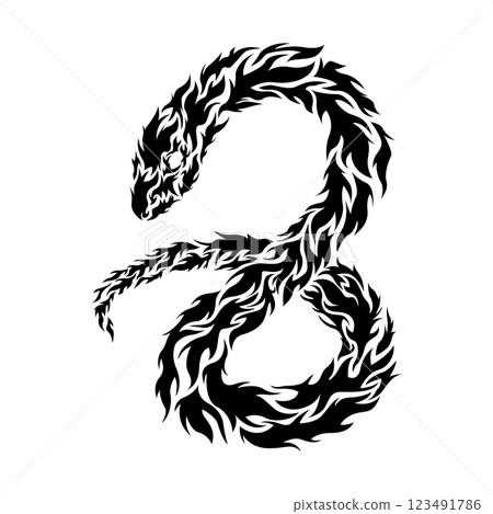 Snake Tribal Snake Tribal 123491786
