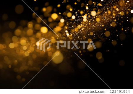 Gold glitter particles background Gold glitter particles background 123491934