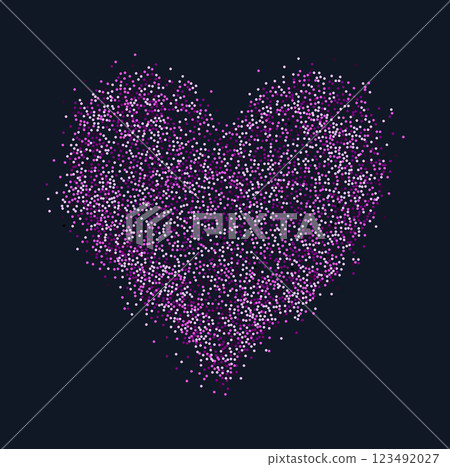 Heart shaped pink powder splash Heart shaped pink powder splash 123492027