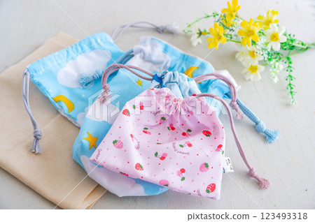 Handmade Drawstring Bags 123493318