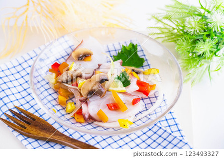 章魚辣椒薄片 123493327