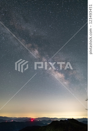 beautiful milky way 123493451