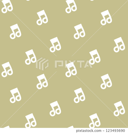 seamless minimal musical note song line art repeat pattern in green background, flat jpg illustration graphic design 123493690