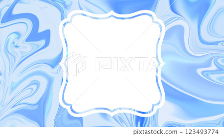 大理石漸層邊框背景插圖，藍色，優雅美麗的畫面 123493774