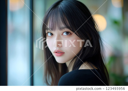 Beautiful women/hairstyles "AI generated images" 123493956