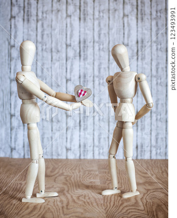 man offers his hand and heart 123493991