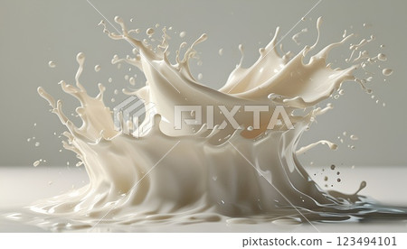 milk splash on white background milk splash on white background 123494101