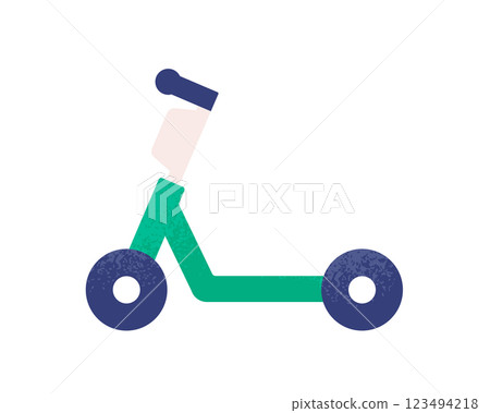 Electric scooter icon. A simple design that evokes bike sharing and transportation. Electric scooter icon. A simple design that evokes bike sharing and transportation. 123494218