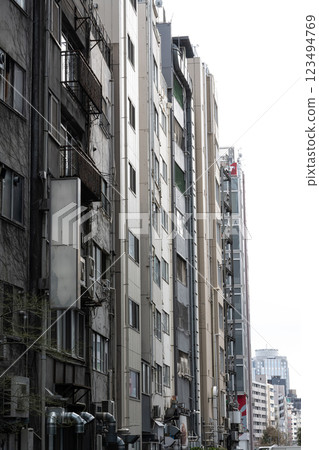 澀谷市中心的建築風景 123494769