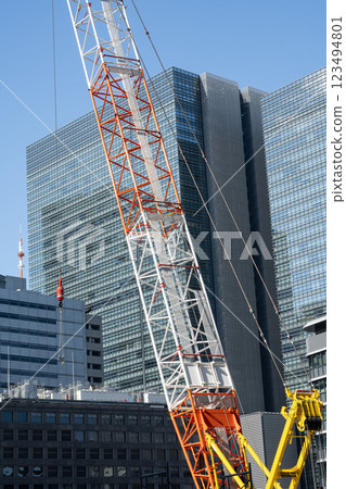 Scenery of Otemachi undergoing redevelopment 123494801