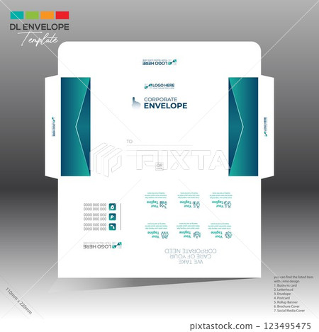envelope for corporate and any use 123495475