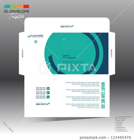 envelope for corporate and any use 123495479