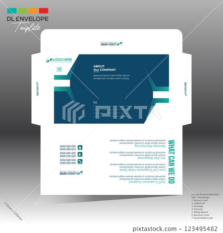 envelope for corporate and any use 123495482