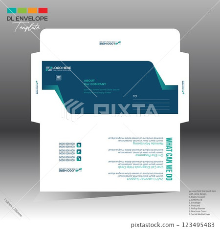 envelope for corporate and any use 123495483