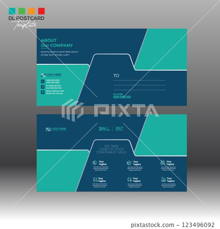 Postcard Design for any best use 123496092