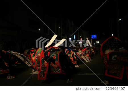 Folk Performing Arts Performance Hyakka Group Dance 123496407