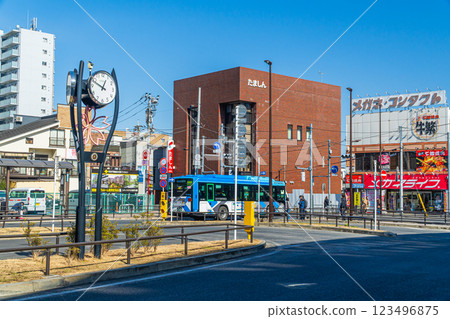 Tokyo, Musashikoganei Station North Exit, Station Front Scene 123496875