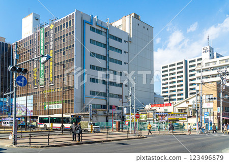 東京,武藏小金井站北口,車站前場景 東京,武藏小金井站北口,車站前場景 123496879