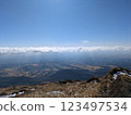 從山上看到的神秘雲層 123497534