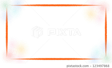 Soft background material, white background, orange frame Soft background material, white background, orange frame 123497868
