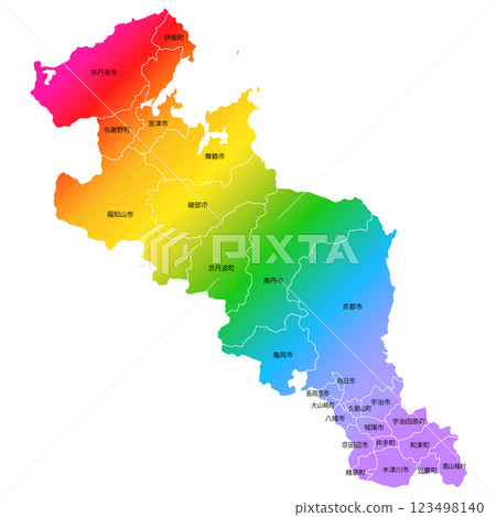 京都府和市鎮地圖 123498140