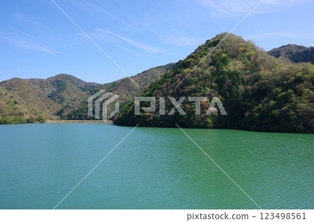 兵庫縣南淡路市大日川水壩湖 123498561