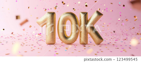 Golden Number Balloons 10K 123499545