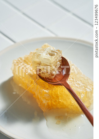 Comb Honey - A nutritious, natural honey source Comb Honey - A nutritious, natural honey source 123499676