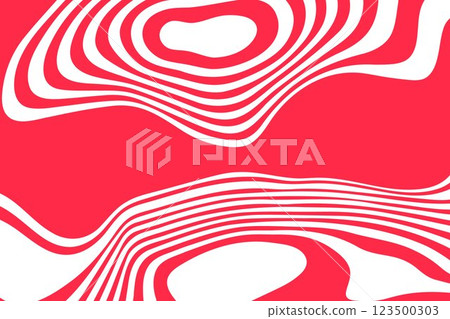 Abstract red geometric lines curved in the form of waves. Vector illustratio Abstract red geometric lines curved in the form of waves. Vector illustratio 123500303