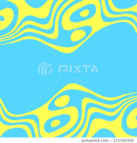 Abstract background with yellow and blue waves. Abstract background with yellow and blue waves. 123500306